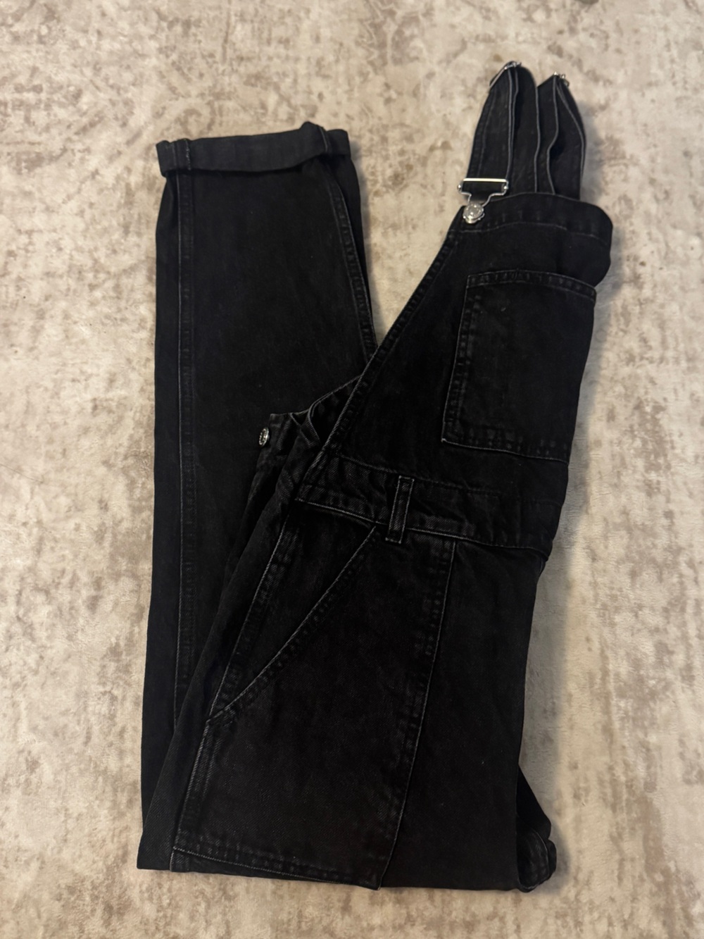 Nordstrom Rack Black Denim Overalls Jeans Womens